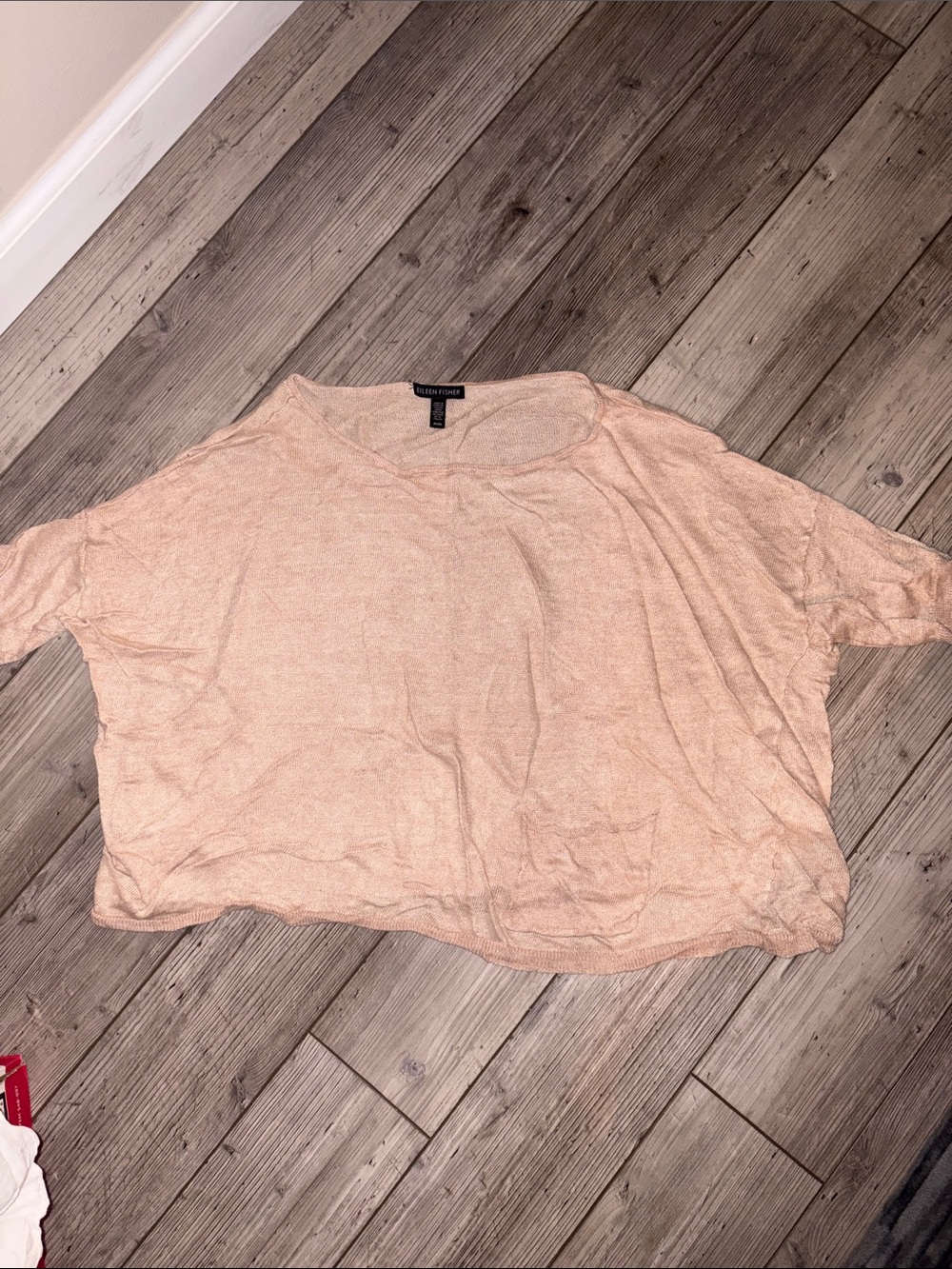 NWOT Eileen Fisher Short-Sleeve Crop Top